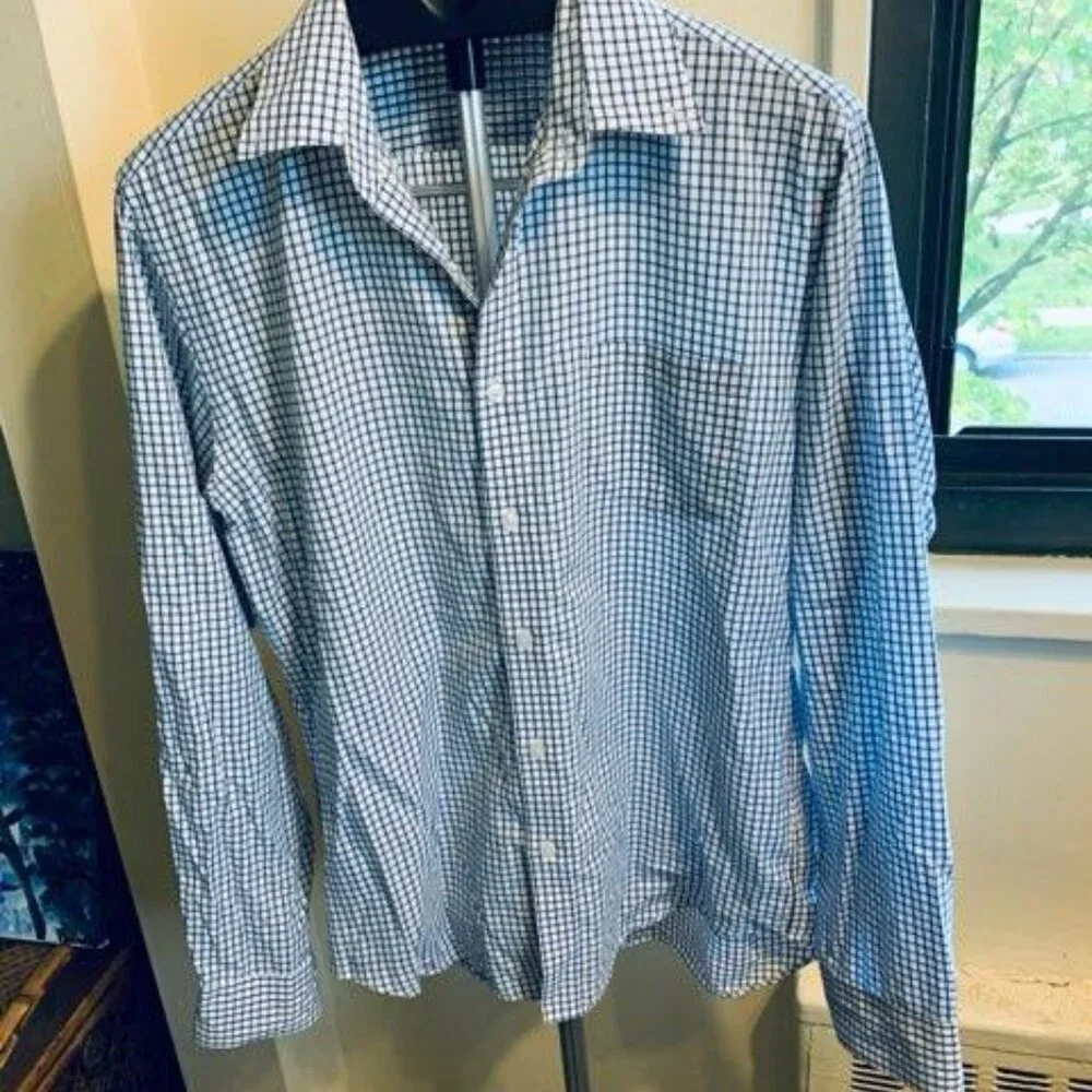 J Crew  Light Weight Button down  checked shirt
